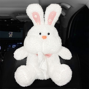 Fabricant Prix compétitif Porte-mouchoir <span class=keywords><strong>mignon</strong></span> monté sur voiture Porte-mouchoirs en peluche Couvercle de boîte à mouchoirs pour bureau - Product Image 2