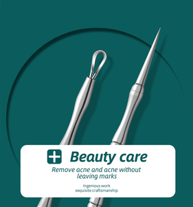 Stainless Steel <b>Blackhead</b> Acne Needle <b>Extractor</b> <b>Tool</b> 2 in 1 Pore Cleaner Face and Nose Manicure Use - Product Image 5