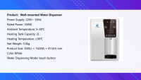 Distributeur d'eau mural Lvba 220V sans réservoir, chauffage instantané, eau froide et chaude, fontaine à eau potable directe