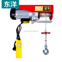 Polipasto Eléctrico Portátil Pequeño PA200-PA1500, Mini Polipasto Ligero con Cable de Acero, 110V 220V