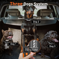Wasserdichtes, wiederaufladbares elektrisches Hundetrainingshalsband ohne Fernbedienung, E-Halsband mit Halsbandriemen