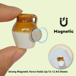 Nouveau Mini <span class=keywords><strong>Vase</strong></span> Aimants 3D Mignon Aimant En Céramique Aimants De Réfrigérateur Artisanat En Céramique Ornements Cadeau - Product Image 6