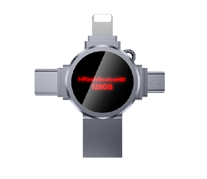 محرك أقراص القلم Usb2.0 مع صندوق <span class=keywords><strong>Usb</strong></span> 64GB LED عصا ذاكرة LED بدون شعار مخصص قرص U لهدايا الزفاف 4in1 OTG - Product Image 1