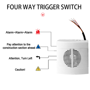 DC 12V Type C Audio Download 3W Trigger Sound <strong>Speaker</strong> For Car Reverse Horn