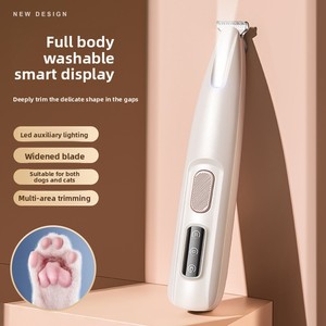 Cortadora de Pelo Recargable para Mascotas con Iluminación LED, Resistente al Agua, Material ABS, para Perros y Gatos - Recortadora para el Área de los Ojos y la Cola - Product Image 1