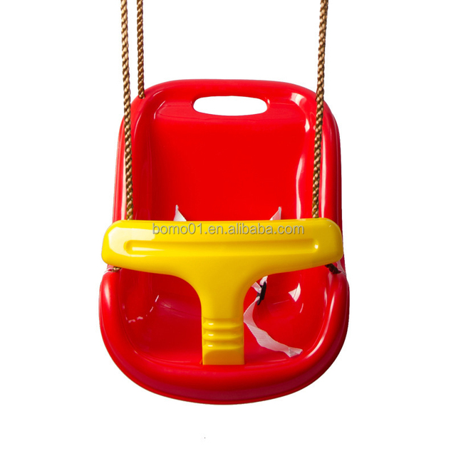 Zoshine Outdoor Baby Swing with Moving Armrest | Colorful Plastic Toddler Swing Seat | for Home, Garden, School & Daycare Use