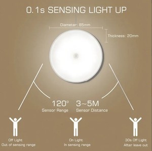 Luz LED <span class=keywords><strong>con</strong></span> <span class=keywords><strong>Sensor</strong></span> <span class=keywords><strong>de</strong></span> <span class=keywords><strong>movimiento</strong></span>, USB luces nocturnas, lámpara recargable <span class=keywords><strong>para</strong></span> dormitorio, cocina, escaleras, pasillo, armario, armario, luces <span class=keywords><strong>con</strong></span> <span class=keywords><strong>Sensor</strong></span> - Product Image 5