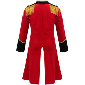 Steampunk <span class=keywords><strong>Prince</strong></span> Royal Cosplay chaqueta abrigo borla cadenas adorno Medieval Dancewear para cantante Pop Stars Halloween - Product Image 2