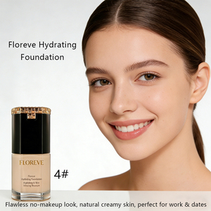 Fondotinta Liquido Vegano Opaco a Copertura Totale, Impermeabile, Controllo dell'Olio, <span class=keywords><strong>Trucco</strong></span> Viso a Lunga Durata, <span class=keywords><strong>Naturale</strong></span>, Etichetta Privata - Product Image 6