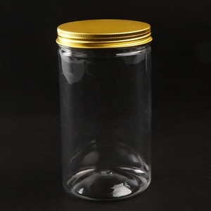 Frasco Redondo Transparente de PET con Tapa de Aluminio, Libre de BPA, Grado Alimenticio, 100ml-1000ml, <span class=keywords><strong>Precio</strong></span> Directo de Fábrica, Personalizable OEM - Product Image 2