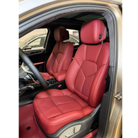Kits de remplacement de sellerie OEM pour voiture, housses de siège compatibles airbag pour Porsche Macan, cuir de vachette pleine fleur