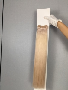 Extensiones de Cabello Remy 100% de Dragonbeauty Factory, Tejidas a Máquina, de 10 a 30 Pulgadas, Color Rubio # Paquetes de Cabello Remy Color 613 de China - Product Image 1