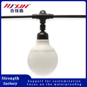 Terminal Lamp Power Cord Led Lamp With String Multi-head Cable T-head Cable Outdoor Lighting Waterproof Plug Connector