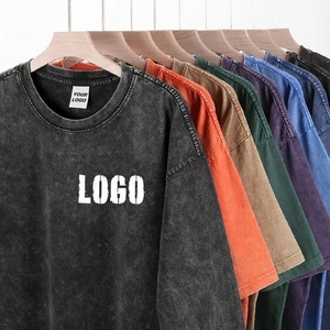 <span class=keywords><strong>Camisetas</strong></span> de hombre de diseño personalizado, estilo streetwear oversize, con lavado ácido, de algodón de alto gramaje, corte holgado vintage, venta al por mayor a bajo precio - Product Image 4