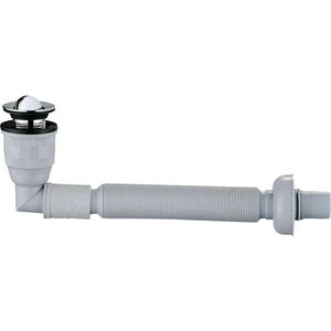 Vanne de vidange en ABS gris HEZEE, tuyau flexible ondulé, étanche, anti-obstruction, vente en gros, utilisation commerciale, hôtel, <span class=keywords><strong>restaurant</strong></span>, plomberie - Product Image 1