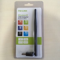 Adaptateur externe USB 2.0 sans fil N 2,4 GHz 600 Mbit/s PIX-link LV-UW10 pour ordinateur portable - En stock