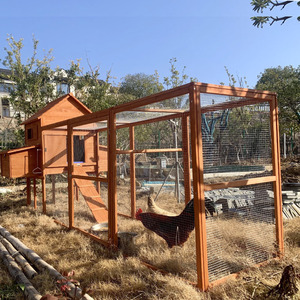 <span class=keywords><strong>Cage</strong></span> durable de huche pour animaux de compagnie en bois spacieuse de qualité supérieure avec fermeture à bouton pour poulets lapins pigeons pour une utilisation dans le jardin d'arrière-cour - Product Image 2
