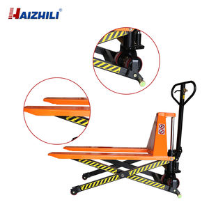Haizhili gunting truk palet angkat tinggi truk palet hidrolik 1000kg 1500kg truk Forklift tangan Jack palet - Product Image 3