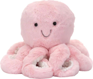 チャーミングで心地よいピンクのタコのぬいぐるみは、お子様の喜びと