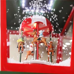 Farol Colgante con Nieve, Faroles de Navidad, Adornos de Santa Claus con Nieve para Decoración Navideña - Product Image 5