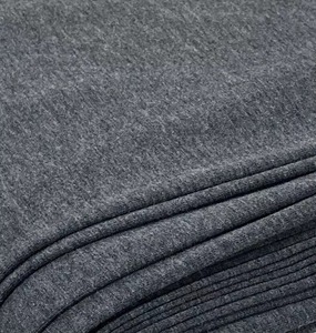 ผ้าเจอร์ซีย์คุณภาพสูง ผลิตจากผ้าฝ้ายออร์แกนิก 100% น้ำหนัก 8.2 ออนซ์ สีแดงเข้ม BTY กว้าง 72 นิ้ว - Product Image 4