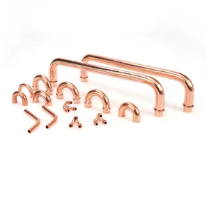 Hailiang A/C Refrigeration Copper Pipe Fitting 180 Degree Elbow U Bend Pipe Copper Fitting