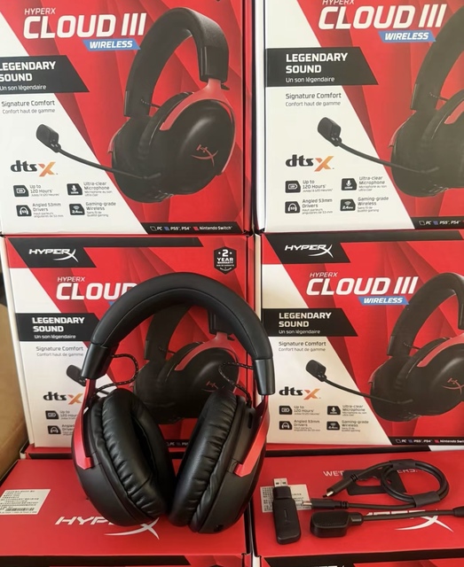 Wholesale HyperX Cloud III Wireless Over Ear Gaming Headset Low Latency Game Audio 53mm Unit for PC PS5 PS4 Gamers