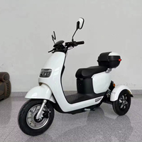 Scooter de mobilité pour cyclomoteur électrique 2000W 1000W 72V 35Ah Cruiser Raincover Roof Pizza Food Delivery Adults Close Type Motorcycle