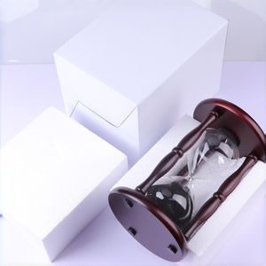 Sablier en bois OEM personnalisé avec logo et couleur de sable, emballage pour cadeau promotionnel, événementiel ou souvenir de marque - Product Image 1
