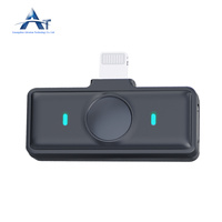 Le plus récent SX21 micro sans fil cravate ronde magnétique numérique sans fil collier Lavalier revers Microphone pour la diffusion en direct