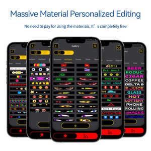 Lập trình LED hiển thị cho <span class=keywords><strong>Car</strong></span> & Truck cửa sổ phía sau Led Xe Devil Eyes với linh hoạt hiển thị trên xe tải phía sau cửa sổ - Product Image 2