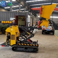 Fabriqué en Chine, facile à utiliser et multifonctionnel, camion à benne basculante sur chenilles Euro 5, mini camion à benne basculante sur chenilles automatique portable de 500 kg