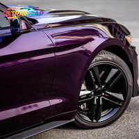 Ultrawrap – Rouleau de vinyle de recouvrement automobile PET TPU moulé super brillant métallisé Twilight Purple, 1,52x17M/5x59FT, directement de l'usine de Foshan