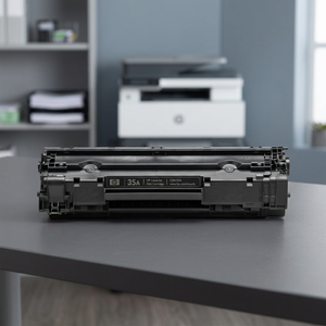 ตลับหมึกโทนเนอร์แท้ H-P สำหรับเครื่องพิมพ์ LaserJet 35A สีดำ รุ่น CB435A ใช้แทนตลับหมึกโทนเนอร์ H-P ได้ - Product Image 2
