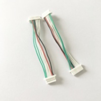 Konektor Elektronik Kustom JST SH 1.0mm 2/3/4/5/6/7/8/9/10Pin Female dengan Kabel Silikon