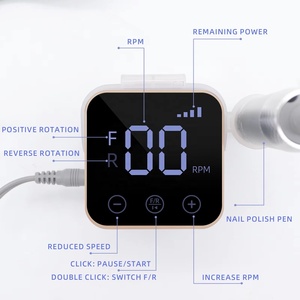 <b>Nail</b> Sander Pen <b>Nail</b> Removal Special Electric <b>Nail</b> Grinder to Remove Dead Skin Charging Smart Word Lamp New Flip - Product Image 2