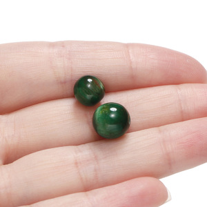 Perles rondes en résine bicolore effet œil de chat pour la fabrication artisanale de bracelets, colliers, boucles d'oreilles, pendentifs et autres accessoires de bijouterie. - Product Image 5