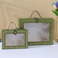 Boîte cadeau carrée semi-transparente écologique et recyclable Evergreenwrap, vente en gros, boîte pour fiançailles et mariage