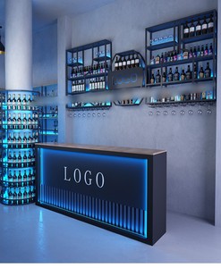 ชั้นวางไวน์ขาวและแดงแบบหลายชั้นเฟอร์นิเจอร์ในบ้านเคาน์เตอร์บาร์เรืองแสงสำหรับวางไวน์เบียร์ - Product Image 5