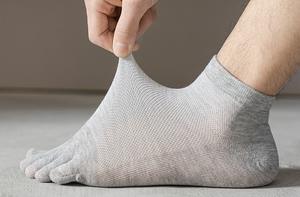 Dedo Yoga Gimnasio <span class=keywords><strong>Calcetines</strong></span> Algodón Cierre Mujeres Hombres 5 Toe Separator Toe <span class=keywords><strong>Calcetines</strong></span> - Product Image 6