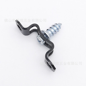 M Buckle Fastener 42mm Length Steel Concealed <b>Hardware</b> For <b>Wardrobe</b> Cabinet Furniture Support - Product Image 1