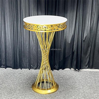 Table d'affichage Dessert Stand Party métal rond cylindre plinthes or rond gâteaux Stand affichage pour la décoration de mariage