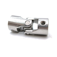 Accouplement croisé universel à deux sections et trois articulations en acier inoxydable 304, diamètre extérieur 24 mm, diamètre de trou 8 mm, 10 mm, 12 mm, 14 mm