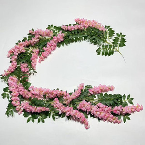 Guirnalda de Glicinia Artificial de Lujo de 200 cm, Flores Colgantes <span class=keywords><strong>para</strong></span> Decoración de Vestíbulos de Hoteles, Restaurantes, Bodas y Eventos - Product Image 4