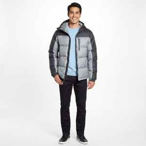 Men's High Quality Stand Collar Puffer Jacket for Cold Weather Winter <b>Bubble</b> <b>Coat</b> with Canvas Fabric High Street Style - Product Image 1