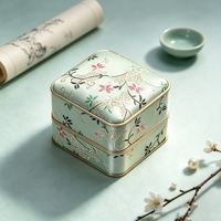 Coffret de présentation de bijoux en brocart de soie oriental exquis, broderie dorée, logo personnalisé, nouveau design, emballage de bijoux