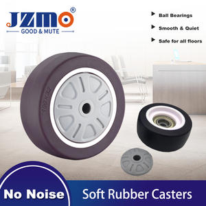 Performa OEM anpassbare 1-2 Zoll TPR Silent Single Wheel Weich gummi rollen mit Lagers chwenk platte - Product Image 2