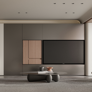 Console TV moderne à poser au sol avec foyer, best-seller d'usine pour le rangement dans le salon, villa, hôtel, appartement (<span class=keywords><strong>bois</strong></span>) - Product Image 3