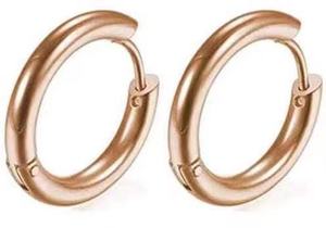 Stainless Steel Hoop <strong>Earrings</strong> Endless Small Hoop <strong>Earrings</strong> Set for <strong>Men</strong> Women Tragus Cartilage <strong>Sleeper</strong> <strong>Earrings</strong> 8/10/12/14mm - Product Image 3