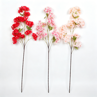 Fournisseur Professionnel de Branches de Cerisier Artificielles Réalistes Multicolores, Fleurs de Cerisier en Soie Personnalisées, Fabrication Artisanale, Thanksgiving, Nouvel An